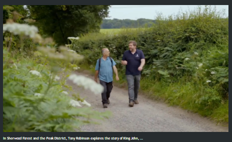 Andy Gaunt Archaeologist Tony Robinson Walking Through History Sherwood Forest